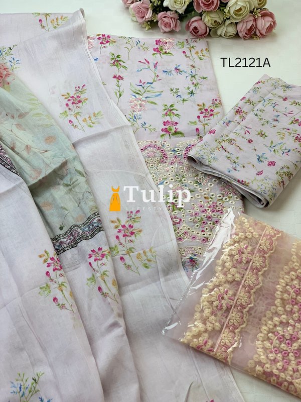 Premium Embroidered Lawn - TL2121A