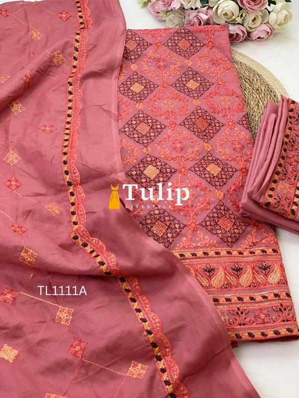 Gorgeous Embroidered Cotton Dress - TL1111A