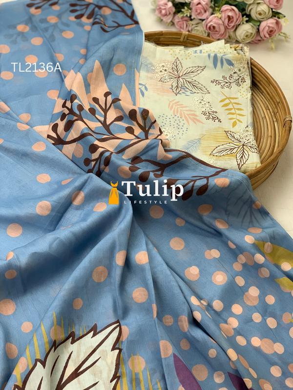Premium  Embroidered Lawn - TL2136A