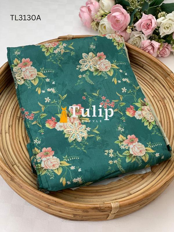 Premium Embroidered Cotton Lawn - TL3130A