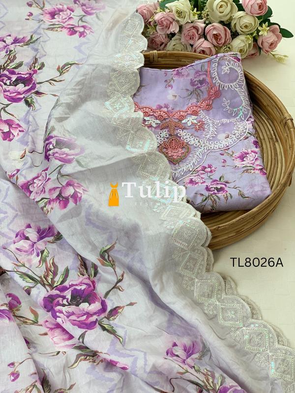Digital Printed Premium  Soft Lawn - TL8026A