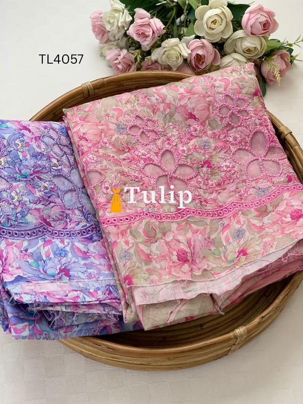 Premium Embroidered  Lawn - TL4057