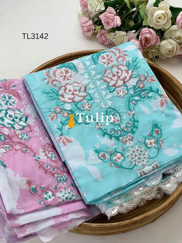 Luxury Lawn Three pieces - TL3142