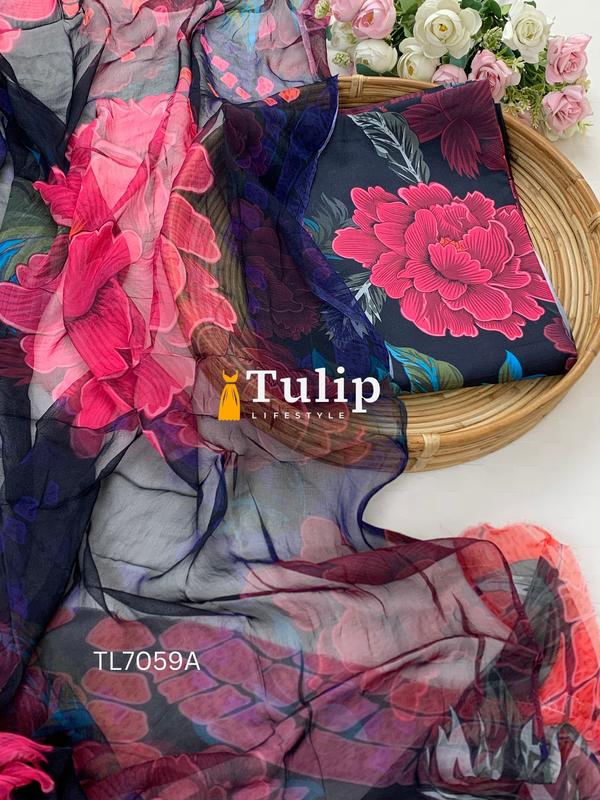 Digital Printed Cotton Lawn - TL7059A