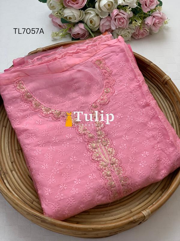 Boring Embroidered Premium Cotton Lawn - TL7057A