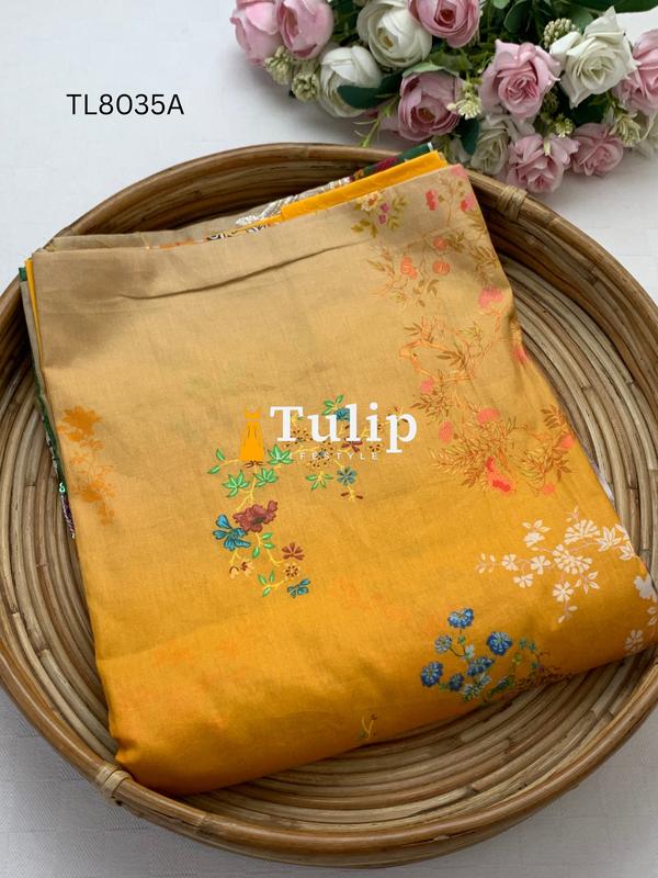 Gorgeous Embroidered Soft Cotton Lawn - TL8035A