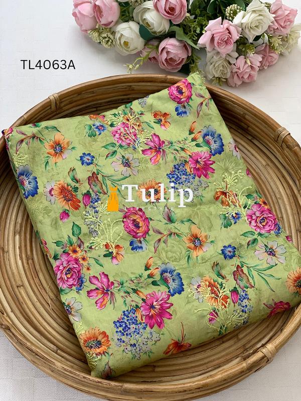 Premium Embroidered Cotton Lawn - TL4063A