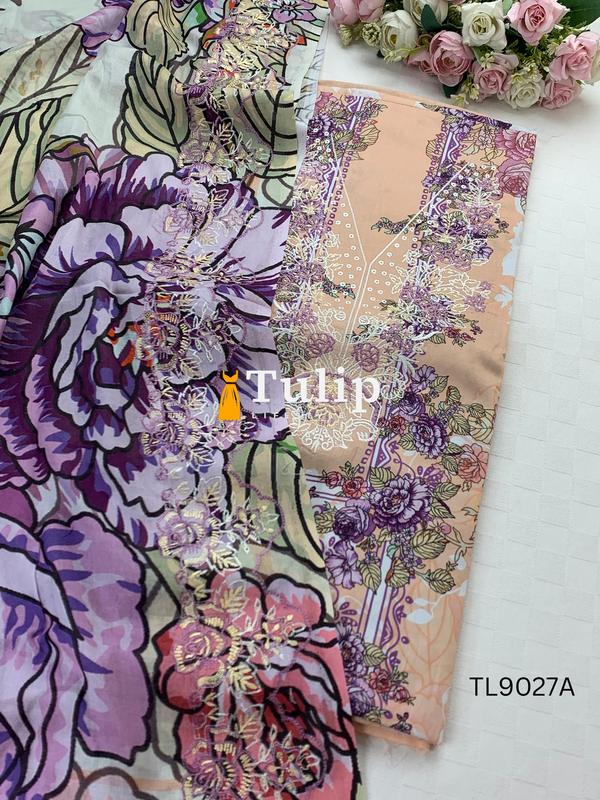 Soft Cotton Lawn Three Pieces - TL9027A