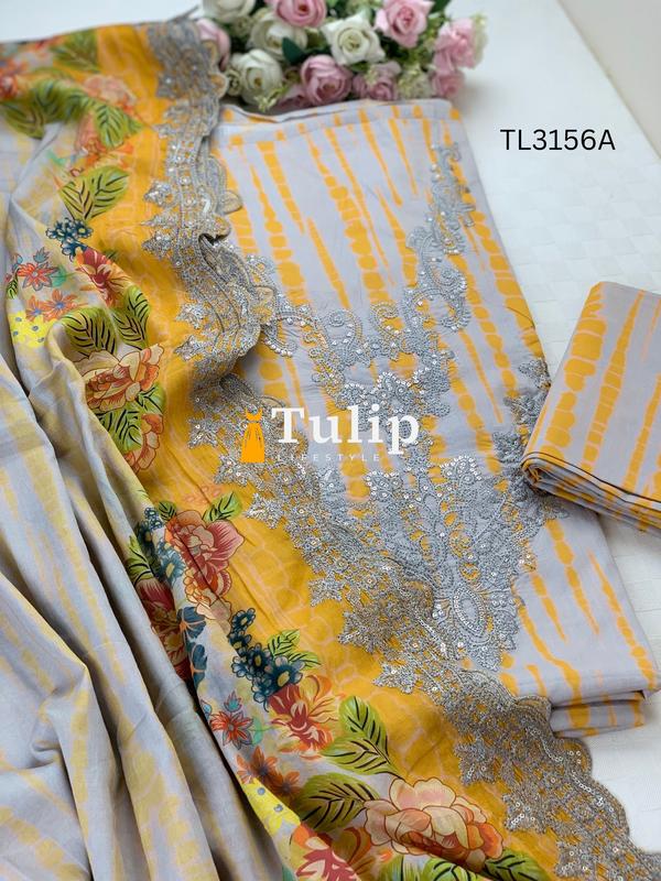 Premium Embroidered  Lawn - TL3156A