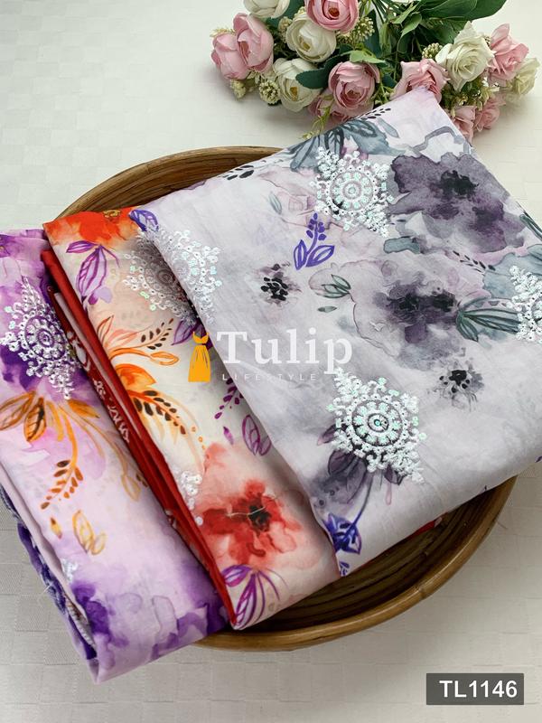 Premium  Lawn Three Pieces - TL1146