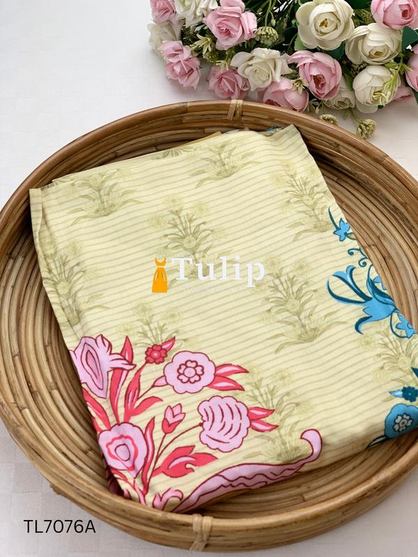 Premium Embroidered Cotton Lawn Dress - TL7076A