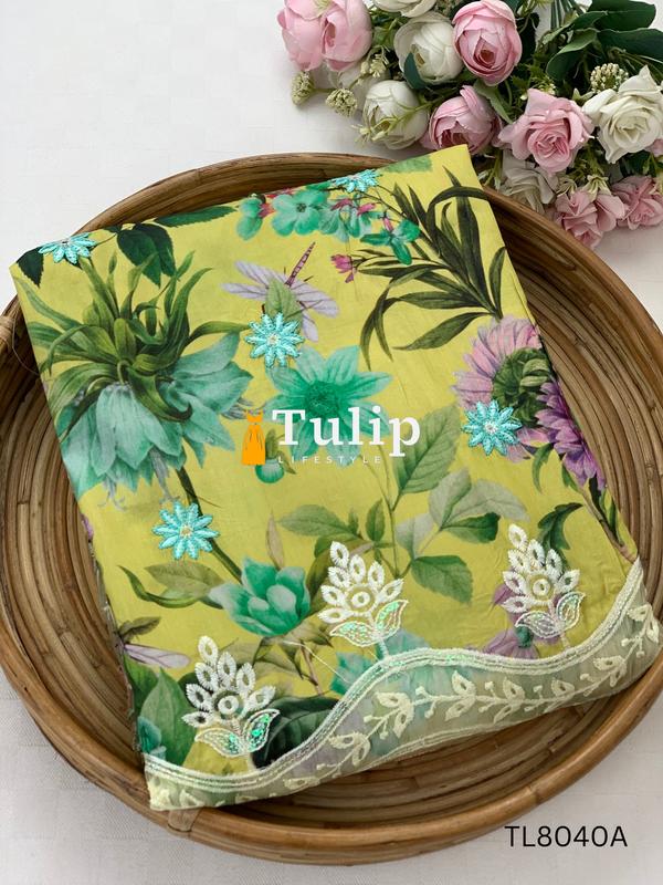 Exclusive Embroidered Cotton Lawn Dresses - TL8040A