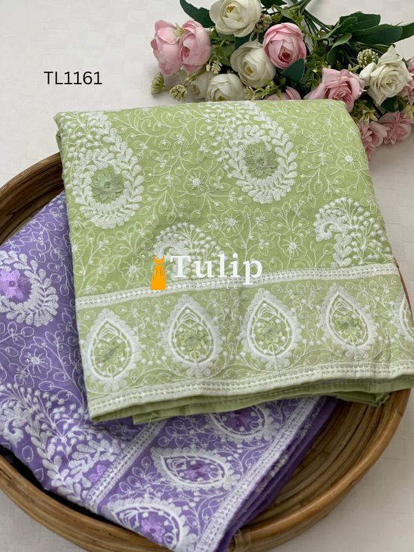 Gorgeous Embroidered Soft Cotton Lawn - TL1161