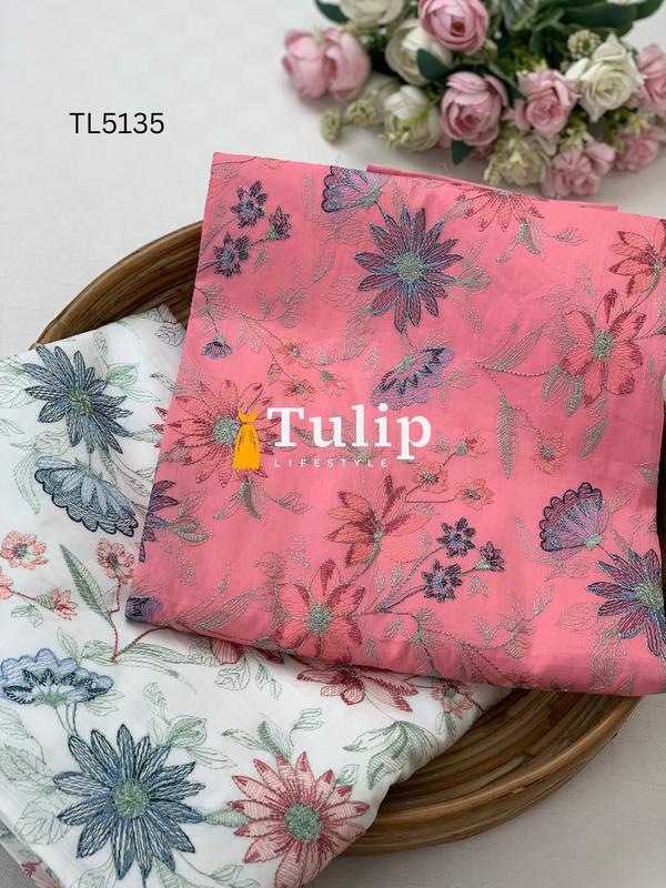 Premium Embroidered Cotton Lawn - TL5135