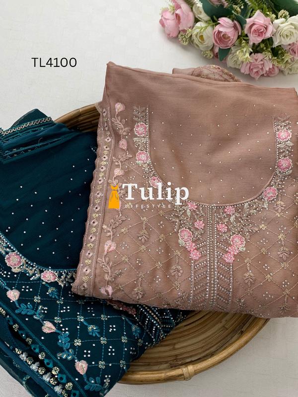 Luxury Soft Silk Three Pieces - TL4100