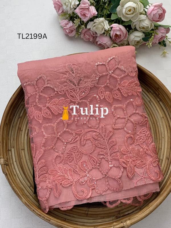 Premium Embroidered Soft Cotton Lawn - TL2199A