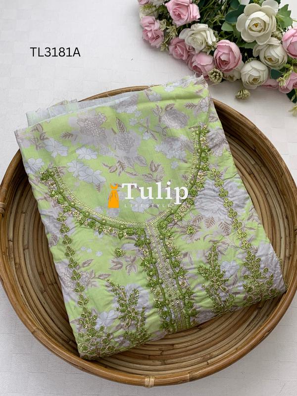 Luxury Cotton Lawn Three pieces - TL3181A