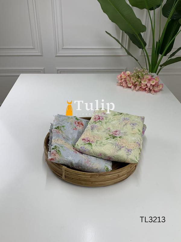 Gorgeous Embroidered Soft Cotton Lawn - TL3213