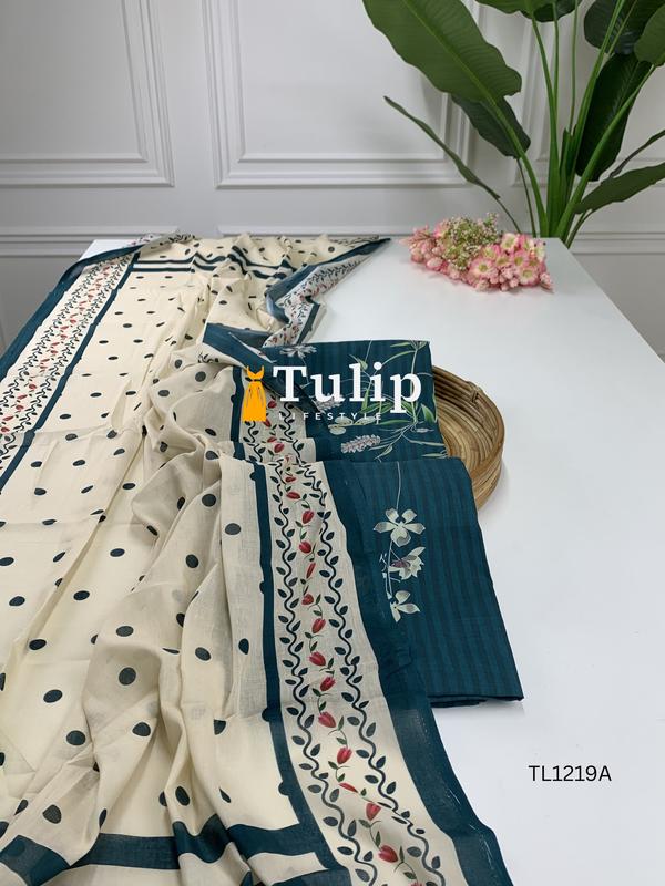 Premium Embroidered Soft Lawn - TL1219A