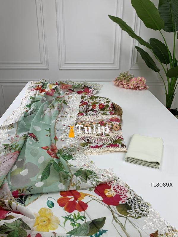 Soft Embroidered Premium Cotton Dress - TL8089A