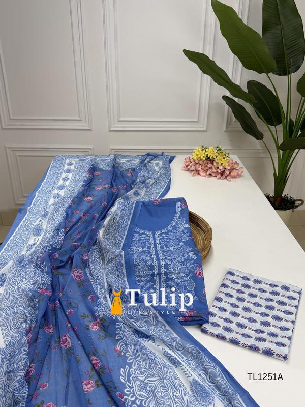 Soft Cotton Lawn Three Pieces - TL1251A
