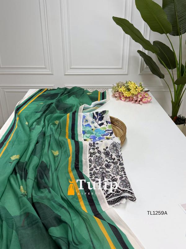 Digital Printed Soft Cotton Dresses - TL1259A