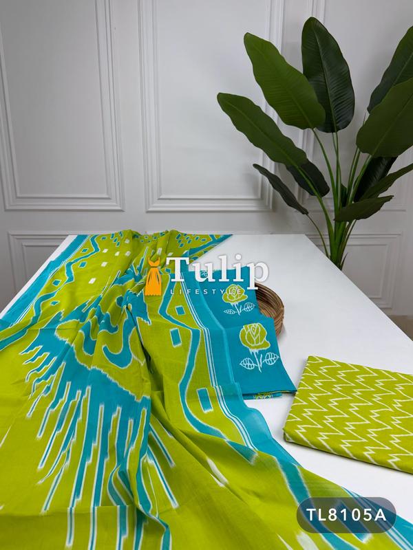 Jaipuri Cotton Three Pieces - TL8105