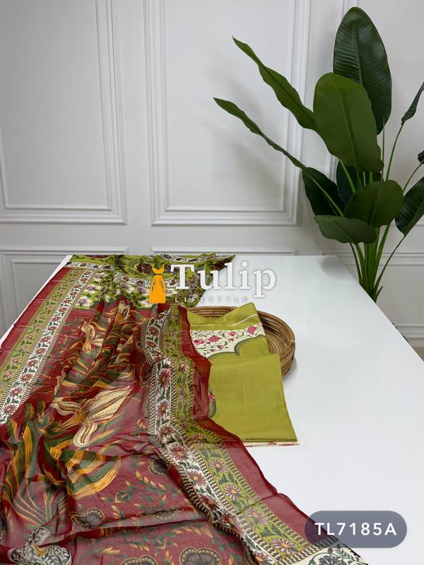 Premium Embroidered Cotton Lawn - TL7185A
