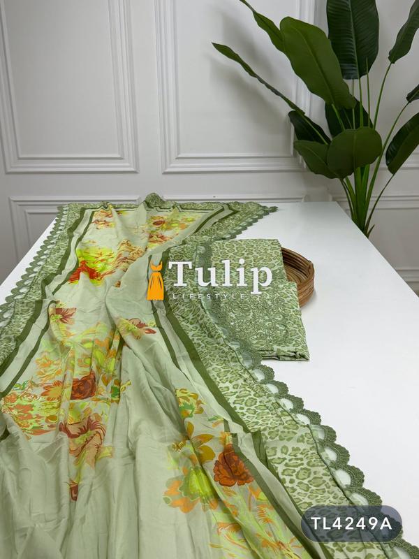 Embroidered Premium Cotton Lawn Dresses - TL4249A