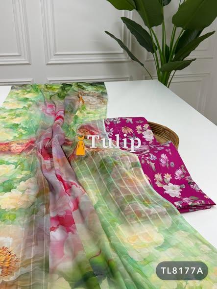 Digital Printed Cotton Lawn Dresses - TL8177A