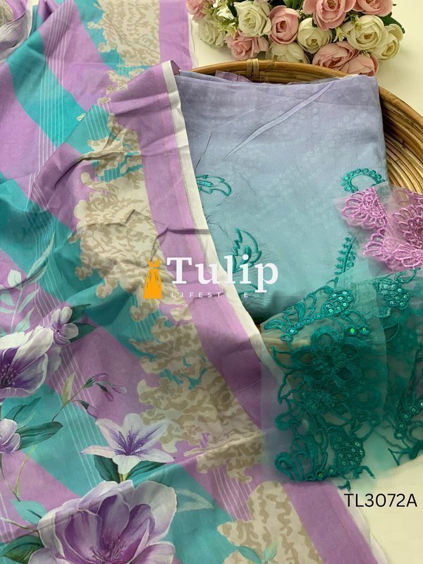 Premium Embroidered Lawn - TL3072A