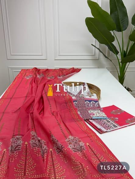Digital Printed Cotton lawn Dresses - TL5227A