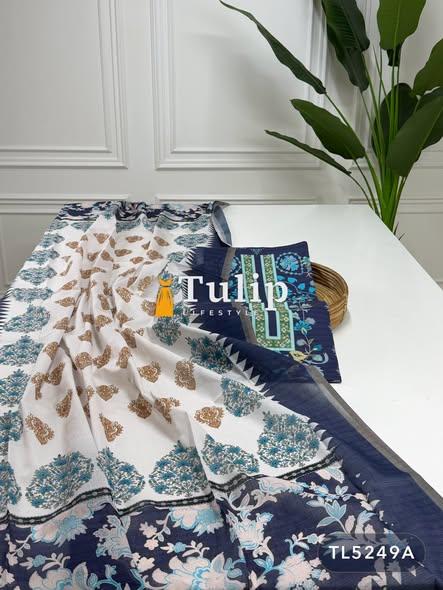 Digital Printed Cotton Lawn Dresses - TL5249