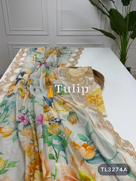 Gorgeous Embroidered Premium Cotton Lawn Dresses - TL3274A