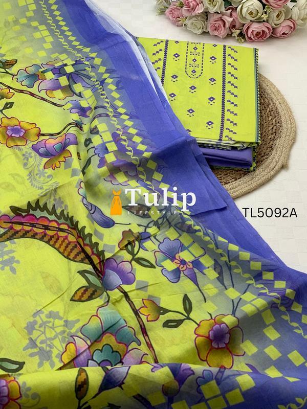 Digital Printed Soft Lawn - TL5092A