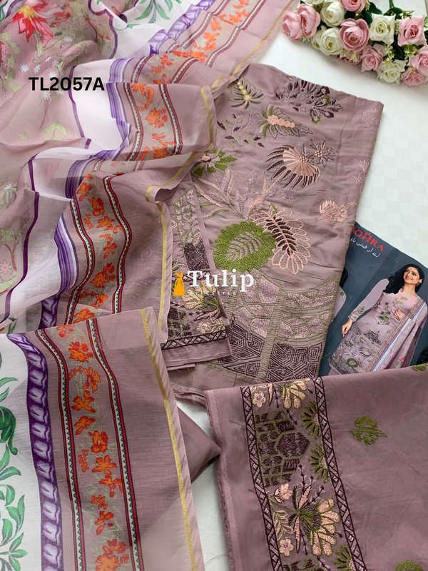 Premium Cotton Embroidered Dress - TL2057 gallery image