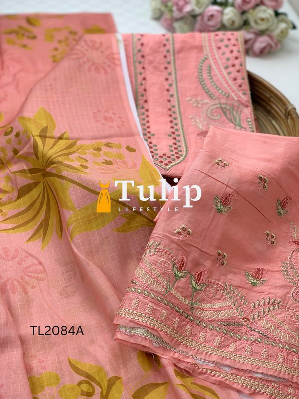 Luxury Cotton Dress - TL2084A gallery image