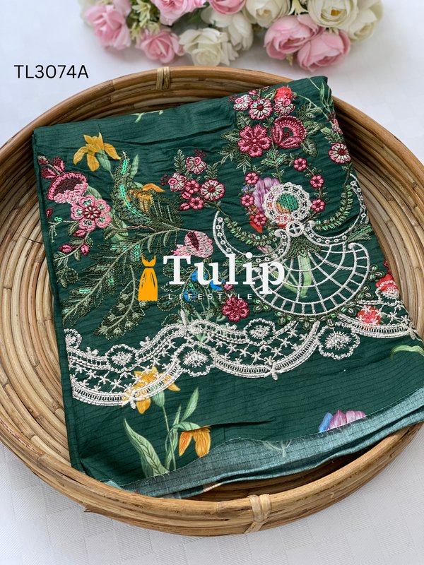 Premium Embroidered Lawn - TL3074A gallery image