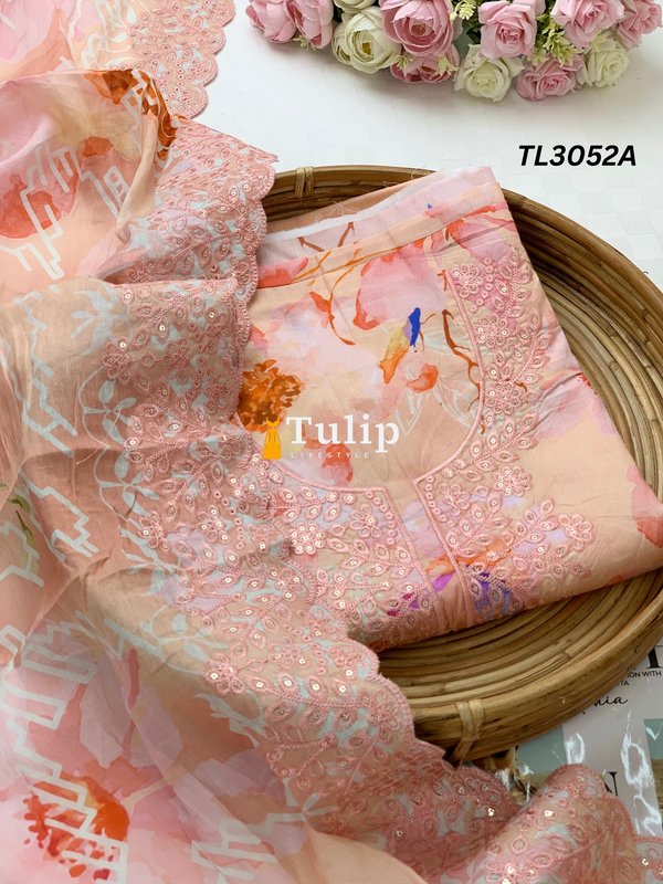 Premium Embroidered Lawn - TL3052A gallery image