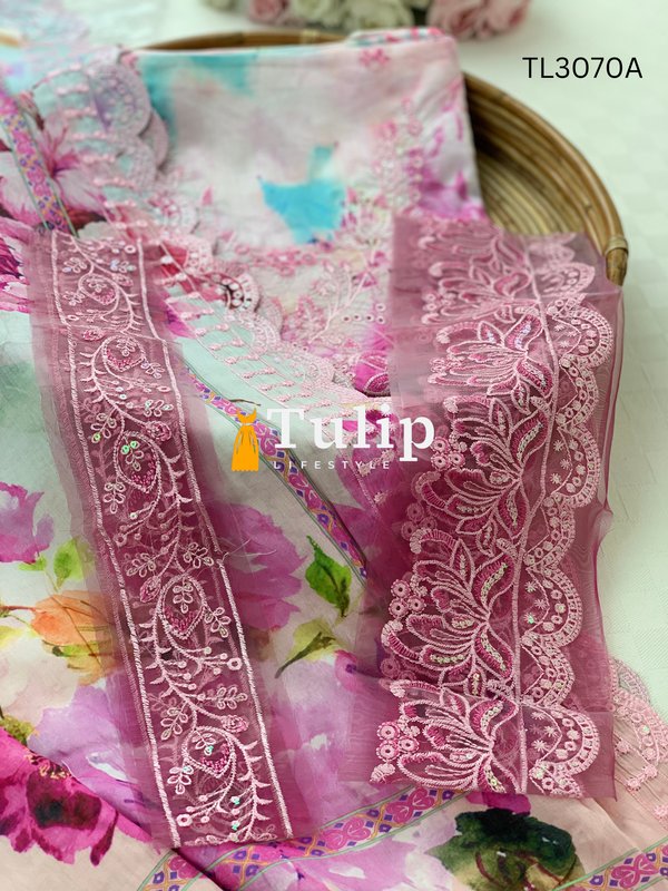 Premium Embroidered Lawn - TL3070A gallery image