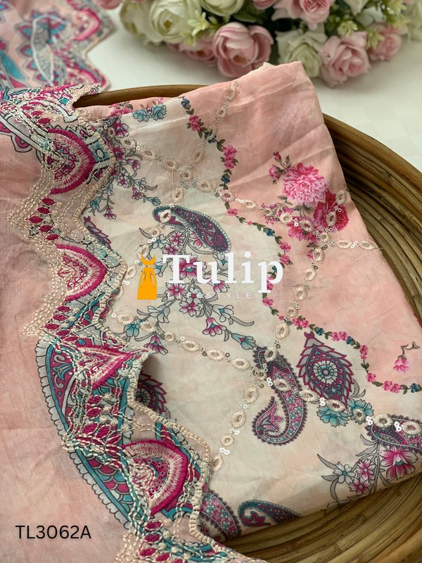 Premium Embroidered Lawn - TL3062A gallery image