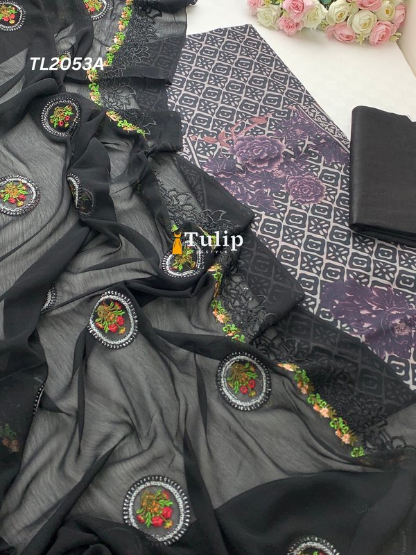 Luxurious Cotton with Pure Dupatta - TL2053A gallery image