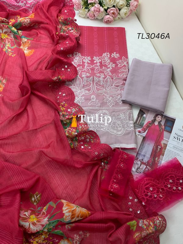 Cotton Dress with Embroidered Lace - TL3046A gallery image