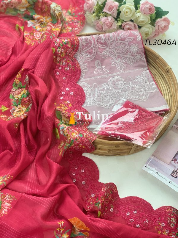 Cotton Dress with Embroidered Lace - TL3046A gallery image