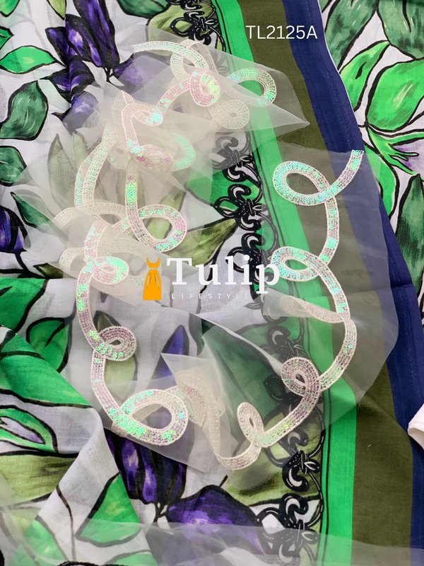 Premium Cotton Dress with Embroidered Lace - TL2125A gallery image