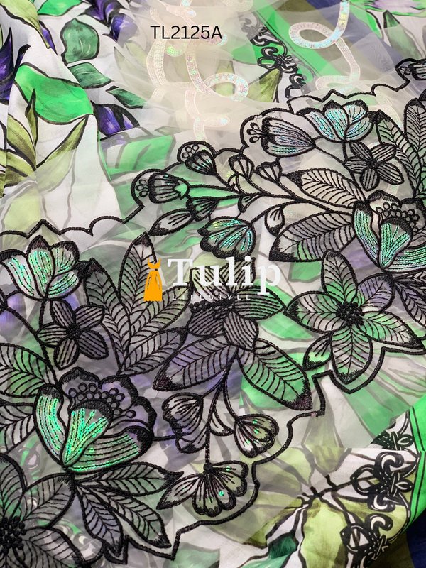 Premium Cotton Dress with Embroidered Lace - TL2125A gallery image