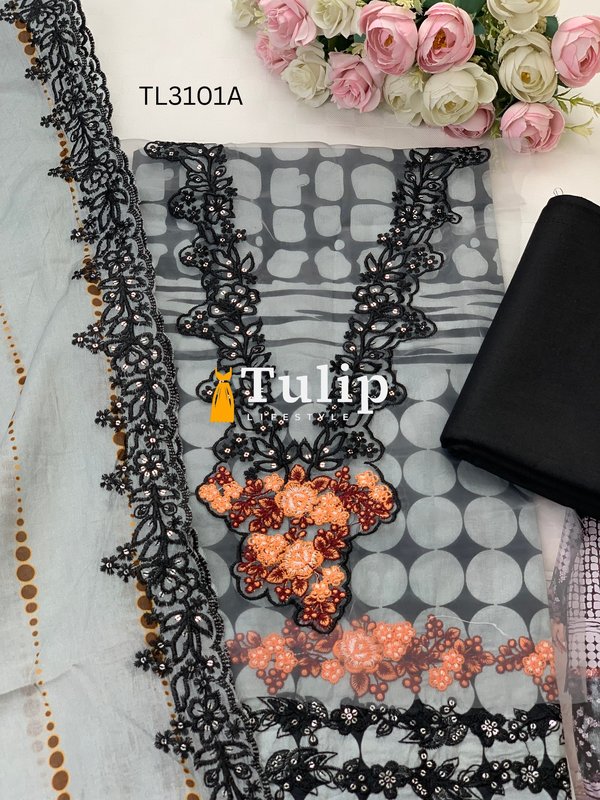 Embroidered Premium Lawn - TL3101A gallery image