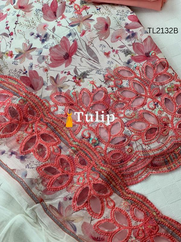 Premium Embroidered Cotton Lawn - TL2132B gallery image