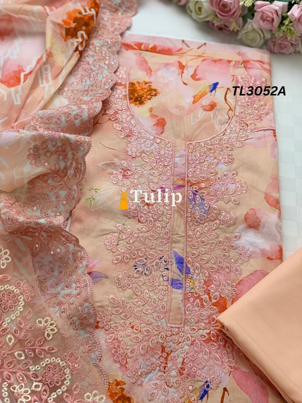 Premium Embroidered Lawn - TL3052A gallery image