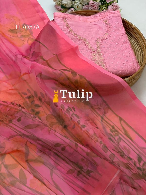 Boring Embroidered Premium Cotton Lawn - TL7057A gallery image